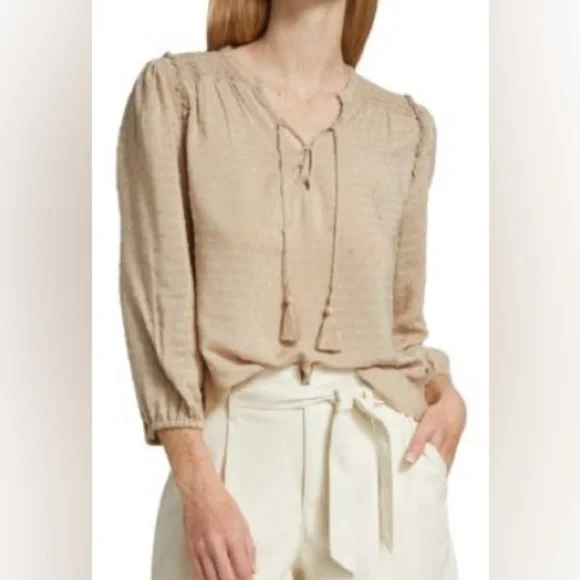 Paige | Shaylene Clip Dot Top (L) - Picture 6 of 7